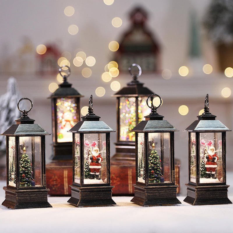✨ Christmas Simulation LED Flame Small Oil Lamp – Cozy Holiday Warm Light Decoration ️