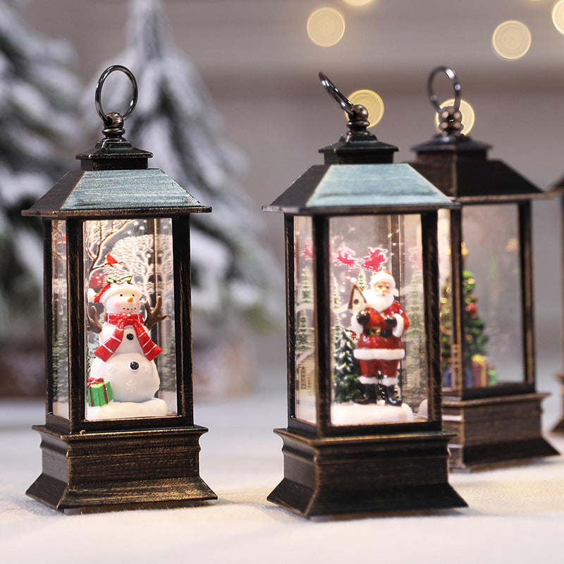 ✨ Christmas Simulation LED Flame Small Oil Lamp – Cozy Holiday Warm Light Decoration ️