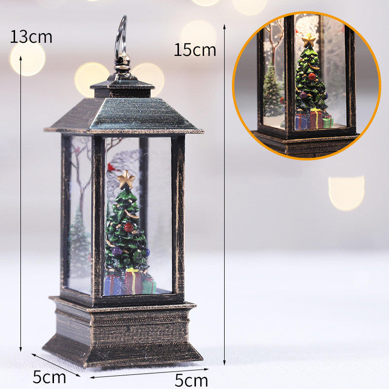 ✨ Christmas Simulation LED Flame Small Oil Lamp – Cozy Holiday Warm Light Decoration ️