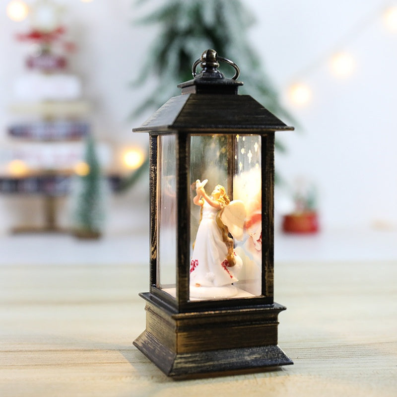 ✨ Christmas Simulation LED Flame Small Oil Lamp – Cozy Holiday Warm Light Decoration ️