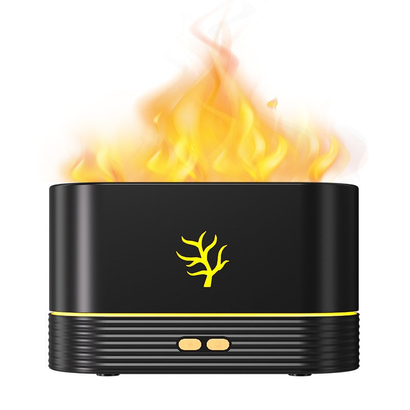 “LED Flame Night Lamp & Humidifier – Home Decor Essential